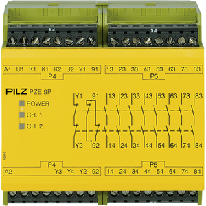 PILZ/皮尔磁 安全继电器 PZE 9P 24VACDC 8n/o 1n/c 777140