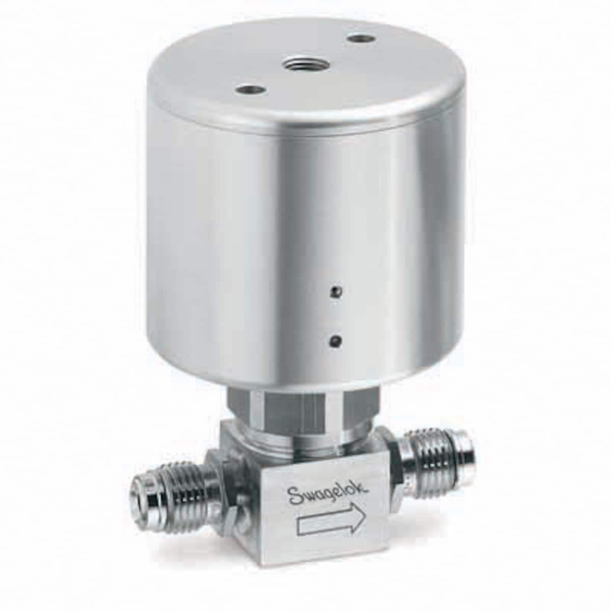 SWAGELOK/世伟洛克 316L VIM-VAR UHP 高压隔膜密封阀，1/4 in. 世伟洛克外螺纹 VCR 接头，SC-01 清洁，NC 执行机构 6LVV-DPHVR4-P-C