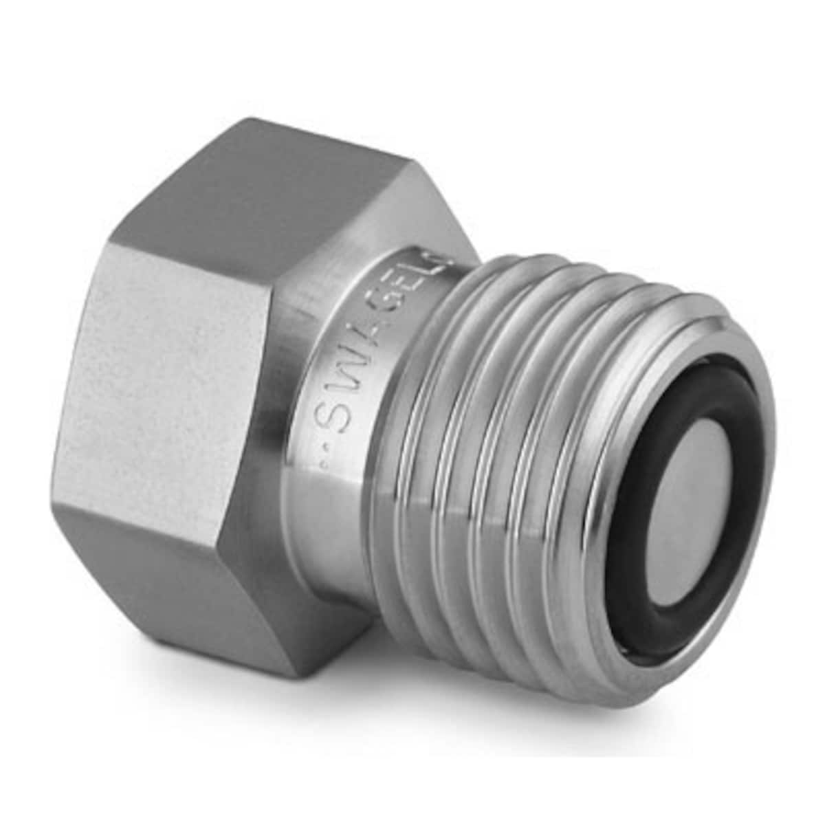 SWAGELOK/世伟洛克 316 不锈钢 VCO O 型圈面密封接头，盲孔本体，1/4 in. VCO 接头 SS-4-VCO-1-BL