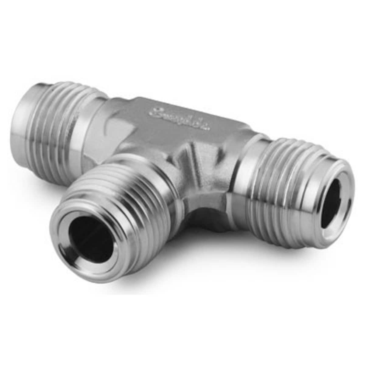 SWAGELOK/世伟洛克 316L 不锈钢大流量 VCR 接头，1/4 in. 联合三通 SS-4-HVCR-T