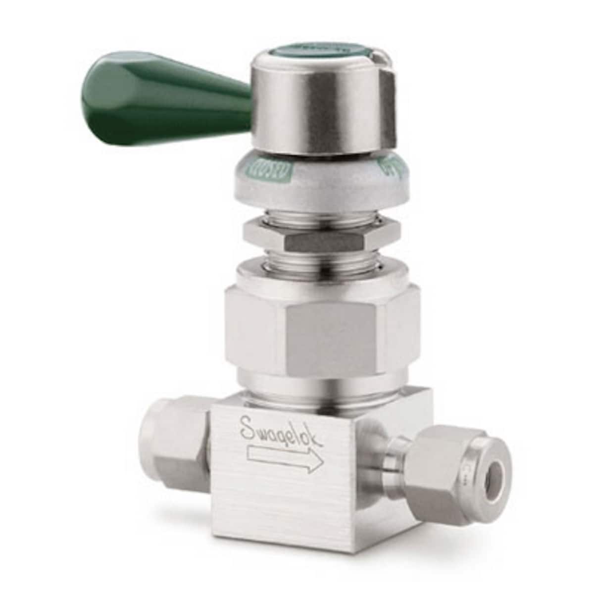 SWAGELOK/世伟洛克 不锈钢高纯度高压隔膜密封阀，8 mm 世伟洛克卡套管接头，杆式手柄 SS-DLS8MM