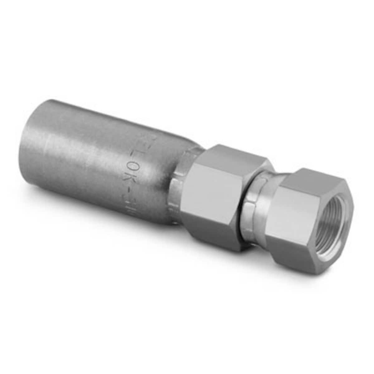 SWAGELOK/世伟洛克 热塑性软管端接，1/2 in. 不锈钢内螺纹 JIC (AN) 37° 旋转接头，1/2 in. 软管尺寸 SS-TP8-AS8