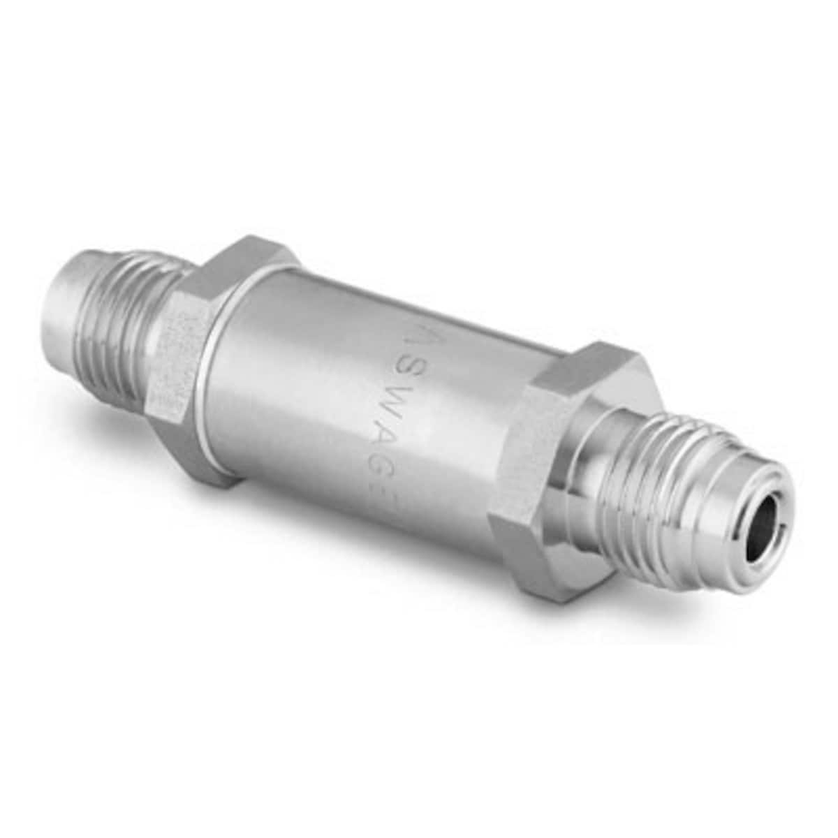 SWAGELOK/世伟洛克 不锈钢直通颗粒过滤器，1/4 in. 世伟洛克 VCR 金属垫片面密封接头，孔隙尺寸 0.5 微米 SS-4F-VCR-05