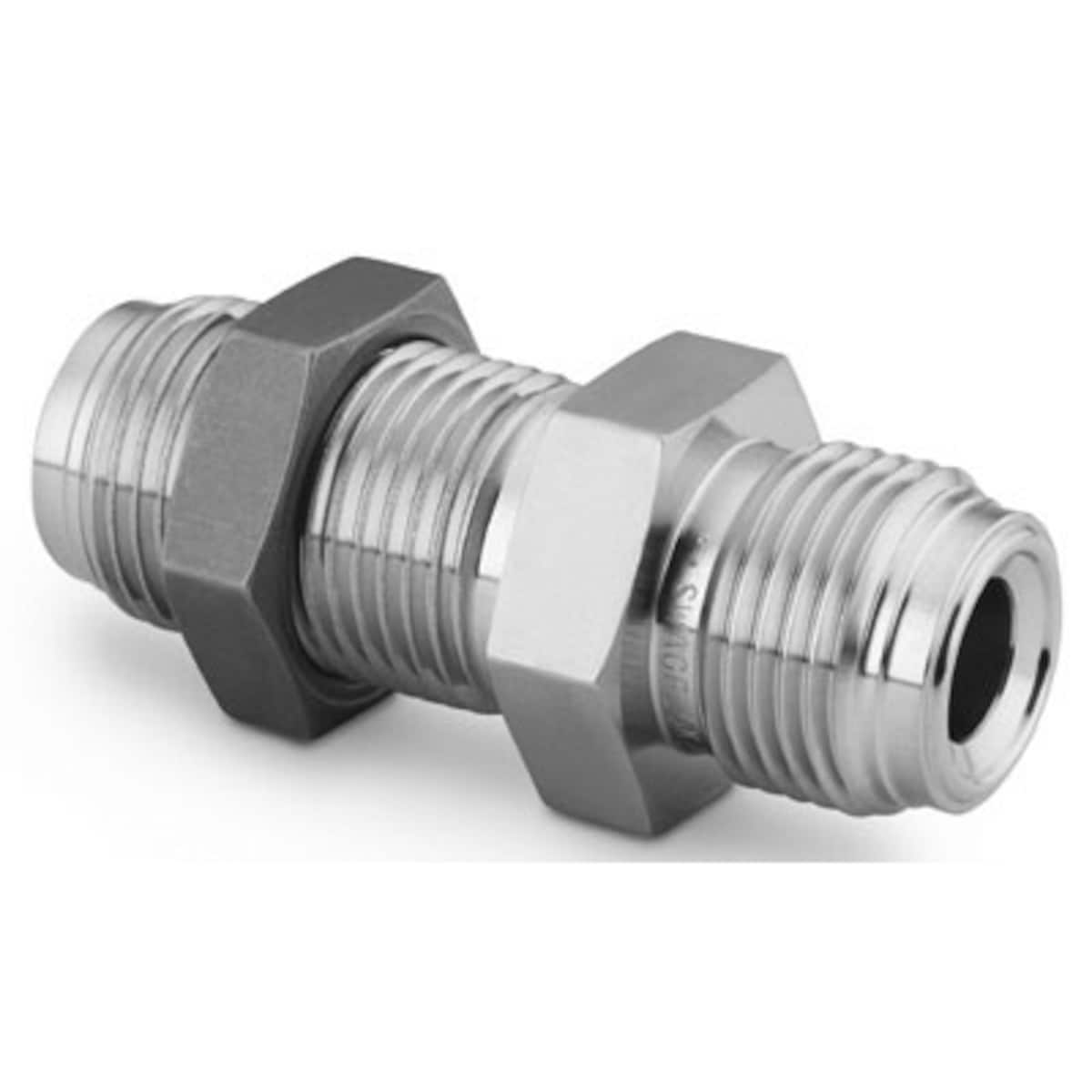 SWAGELOK/世伟洛克 316 不锈钢 VCR 面密封接头，1/4 in. 穿板联合接头本体，SC-01 清洁 SS-4-VCR-61P