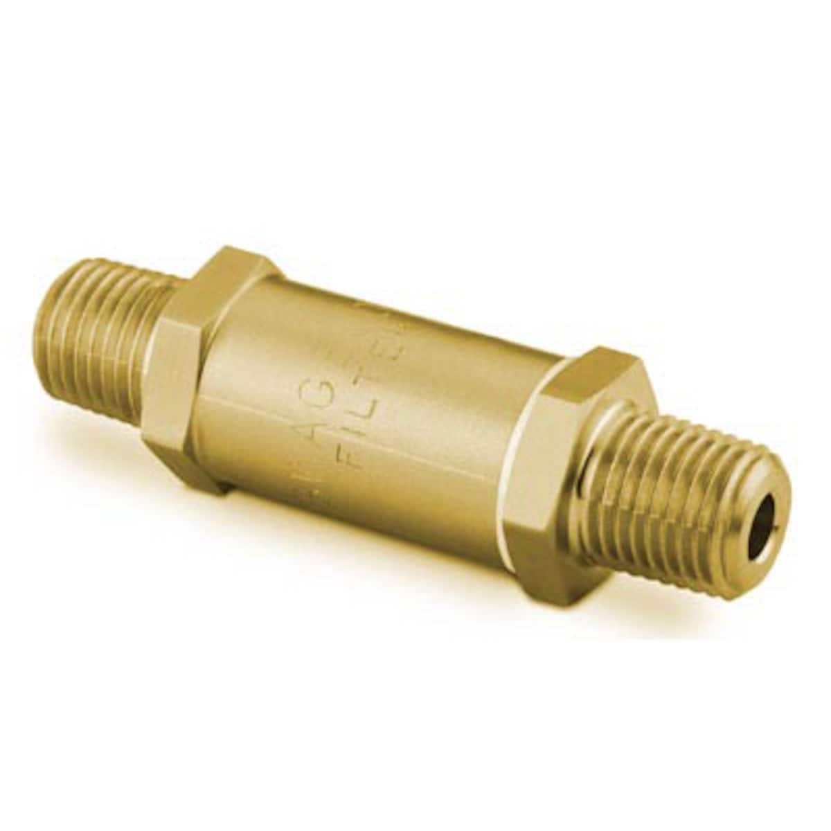 SWAGELOK/世伟洛克 黄铜直通颗粒过滤器，1/4 in. 外螺纹 NPT，孔隙尺寸 15 微米 B-4F2-15