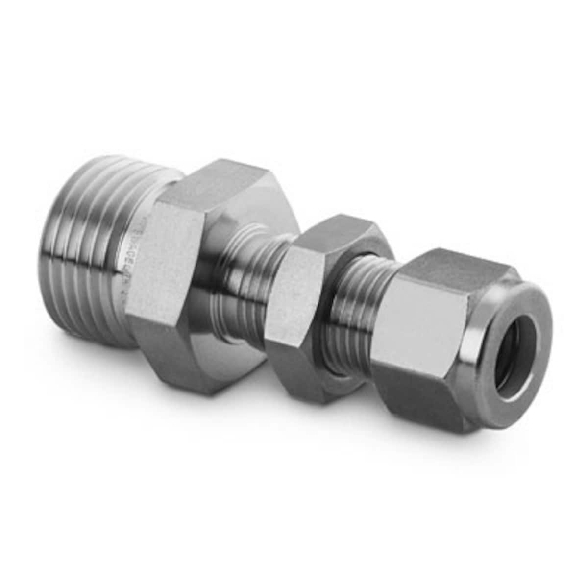 SWAGELOK/世伟洛克 316 不锈钢 VCO O 型圈面密封接头，世伟洛克卡套管接头穿板连接，1/2 in. VCO 接头 x 1/2 in. 卡套管外径 SS-8-VCO-A1-810