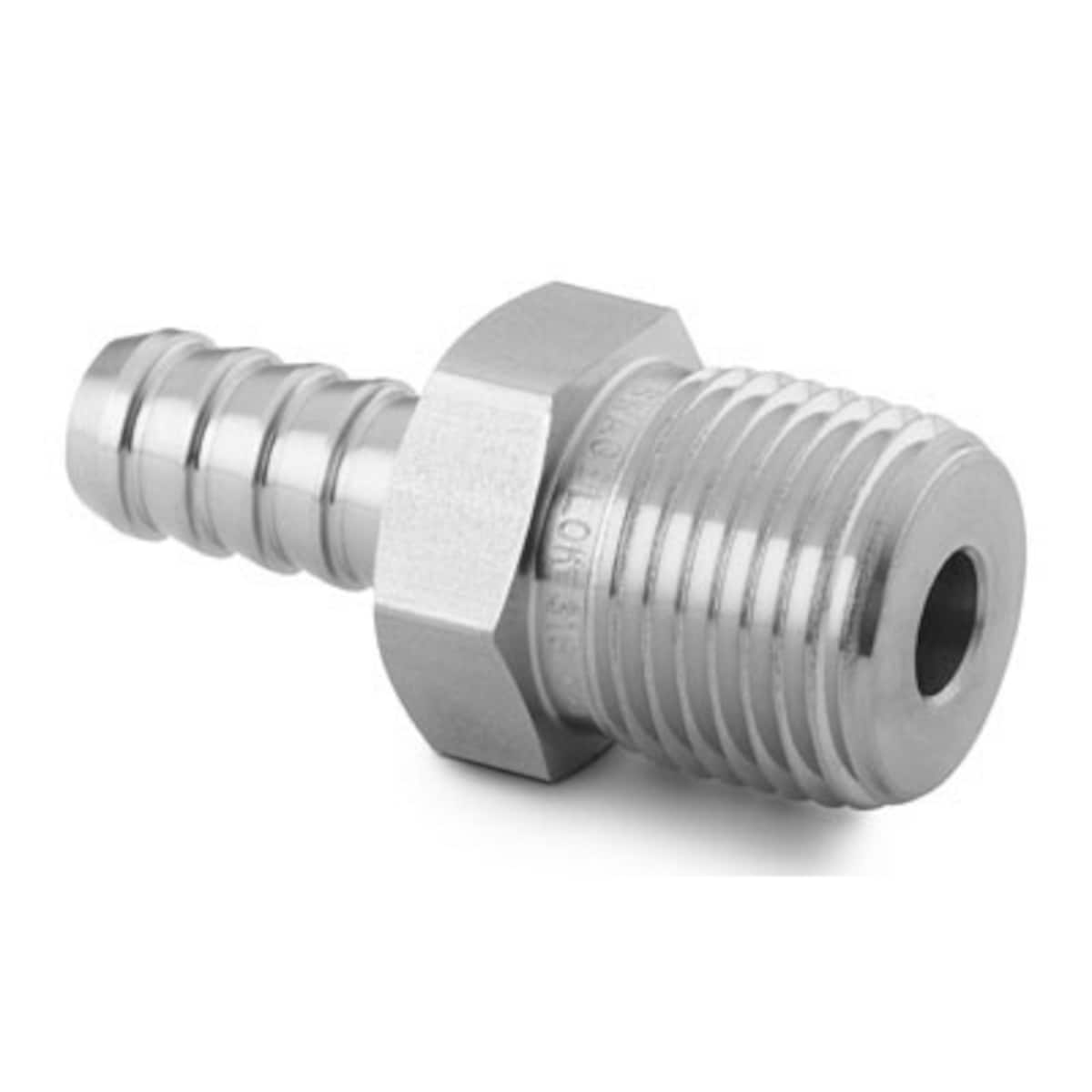SWAGELOK/世伟洛克 不锈钢软管接头，1/2 in. 外螺纹 NPT，3/8 in. 软管内径 SS-6-HC-1-8