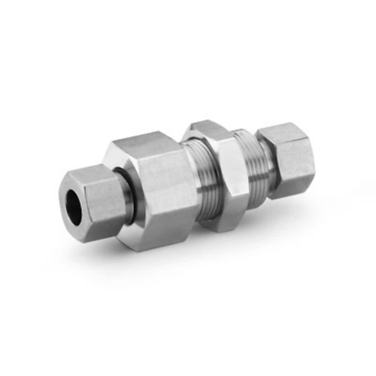 SWAGELOK/世伟洛克 世伟洛克 316 不锈钢中压卡套管接头，穿板联合接头，1/4 in. 卡套管外径 SS-4FK0-61