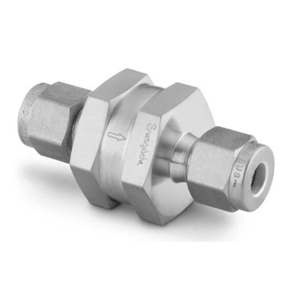 SWAGELOK/世伟洛克 不锈钢全焊接直通过滤器，1/4 in. 世伟洛克卡套管接头，孔隙尺寸 0.5 微米 SS-4FWS-05