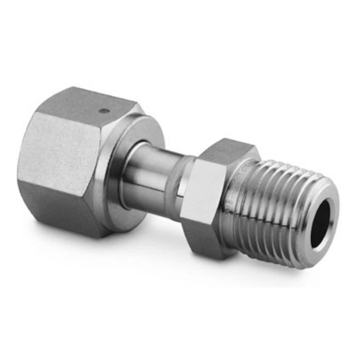 SWAGELOK/世伟洛克 316 不锈钢焊接 VCR 面密封接头，外螺纹连接本体，1/2 in. WVCR x 3/8 in. 外螺纹 NPT SS-8-WVCR-1-6