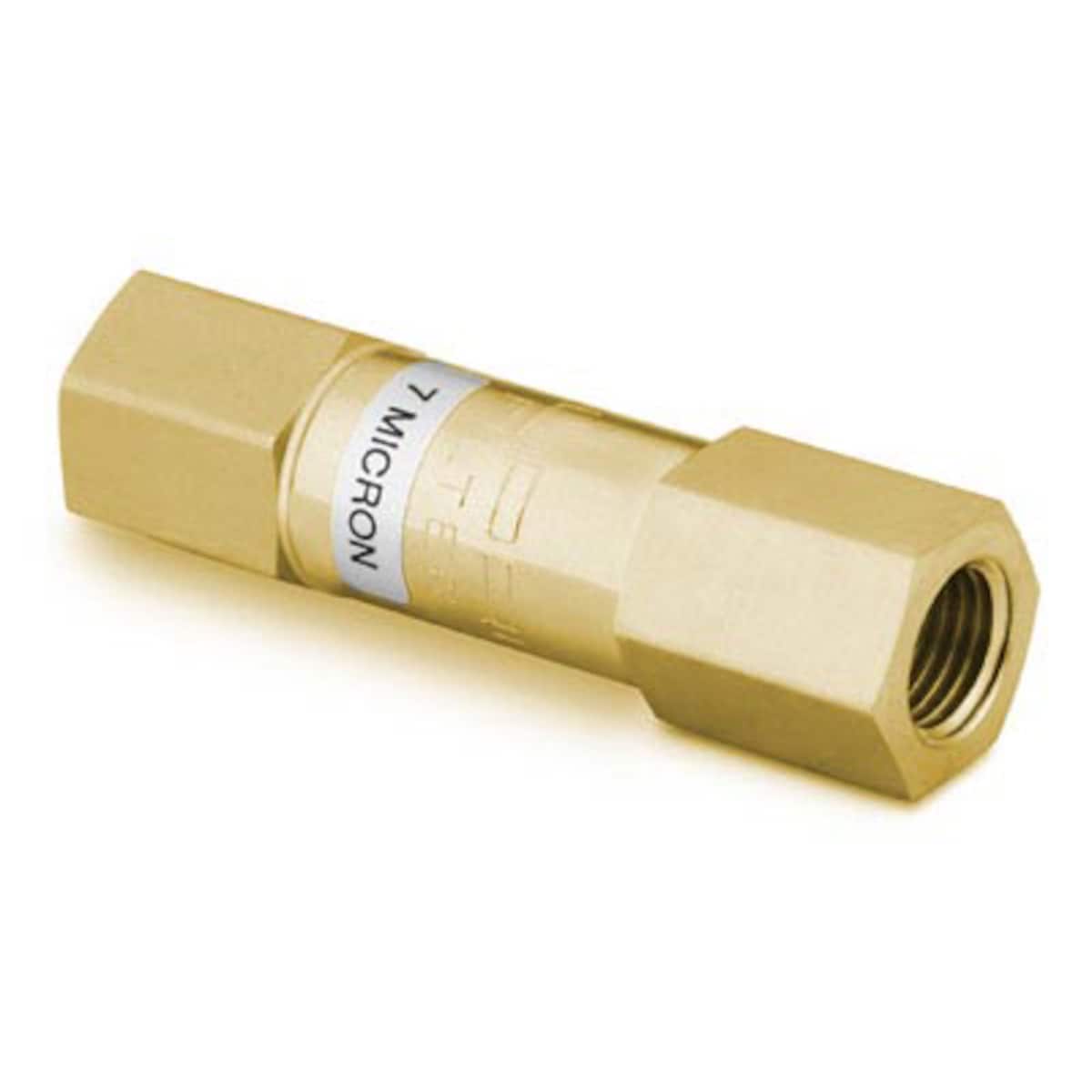 SWAGELOK/世伟洛克 黄铜直通颗粒过滤器，1/4 in. 内螺纹 NPT，孔隙尺寸 15 微米 B-4F4-15