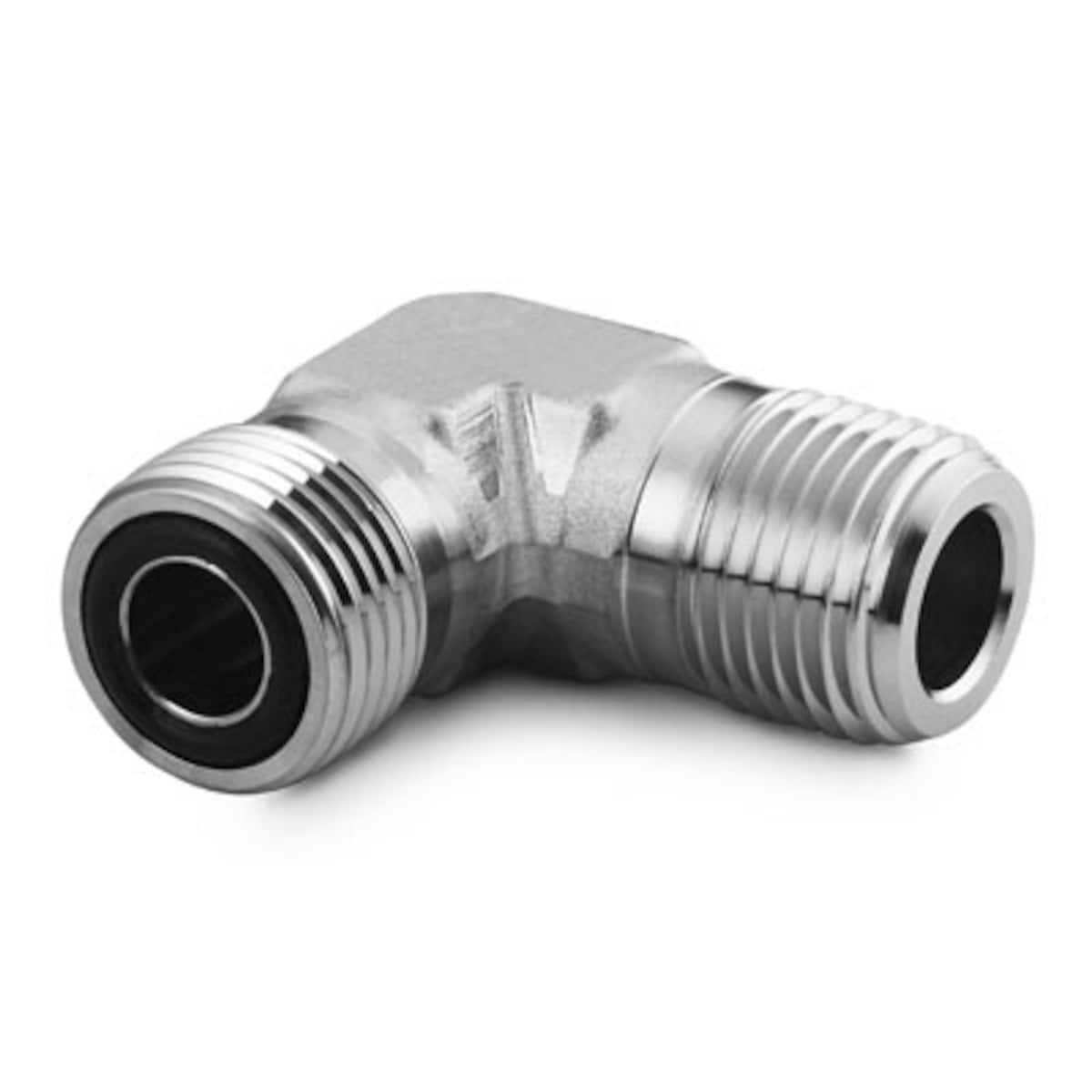 SWAGELOK/世伟洛克 316 不锈钢 VCO O 型圈面密封接头，外螺纹 NPT 弯头，1/4 in. VCO 接头 x 1/4 in. MNPT SS-4-VCO-2-4