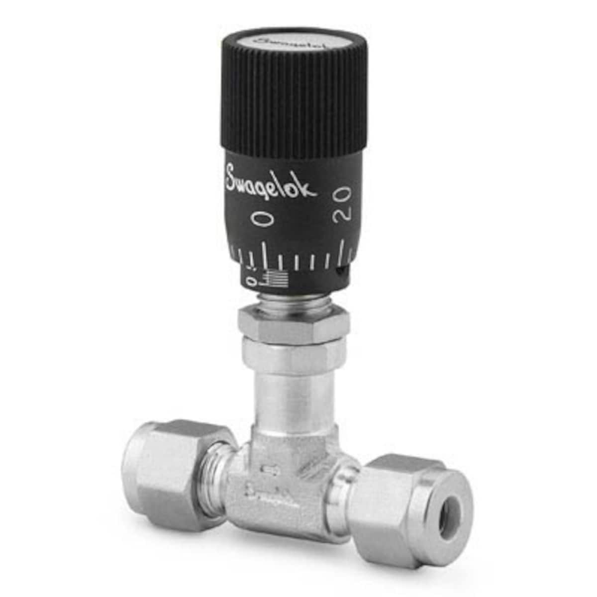 SWAGELOK/世伟洛克 不锈钢低流量计量阀，1/8 in. 世伟洛克卡套管接头，游标手柄 SS-SS2-VH
