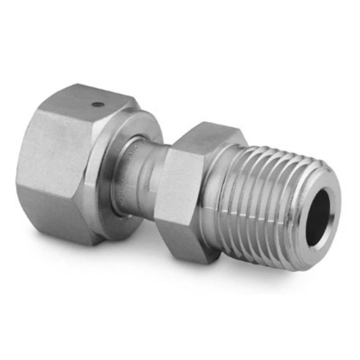 SWAGELOK/世伟洛克 316 不锈钢 VCO O 型圈面密封接头，外螺纹 NPT 连接，1/4 in. 内螺纹 VCO 接头 x 1/4 in. MNPT SS-4-WVCO-1-4