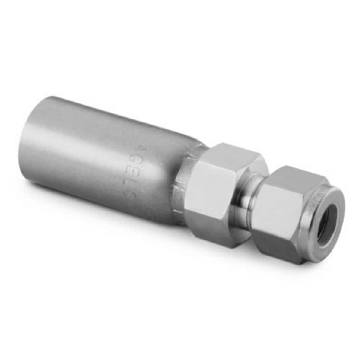 SWAGELOK/世伟洛克 热塑性软管端接，1/4 in. 不锈钢卡套管接头，1/4 in. 软管尺寸 SS-TP4-SL4