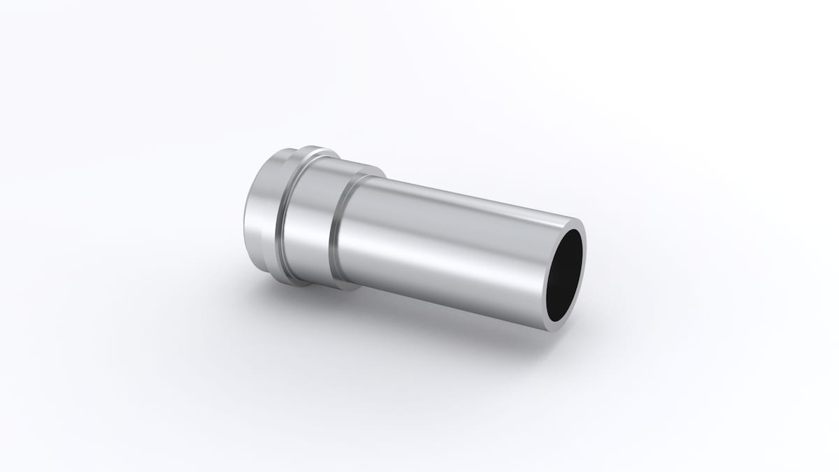 SWAGELOK/世伟洛克 316L VAR 大流量 VCR 接头，短 TBW 接管，1/4 in. HVCR x 3/8 x 0.035 in. TBW，0.75 in. (19.1 mm) 加长管 6LV-4-HVCR-3S-6TB7