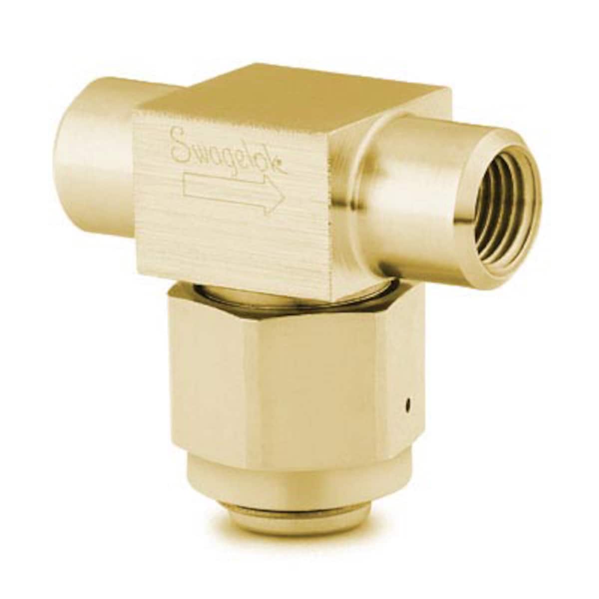 SWAGELOK/世伟洛克 黄铜三通型颗粒过滤器，1/4 in. 内螺纹 NPT，无滤芯 B-4TF4-LE