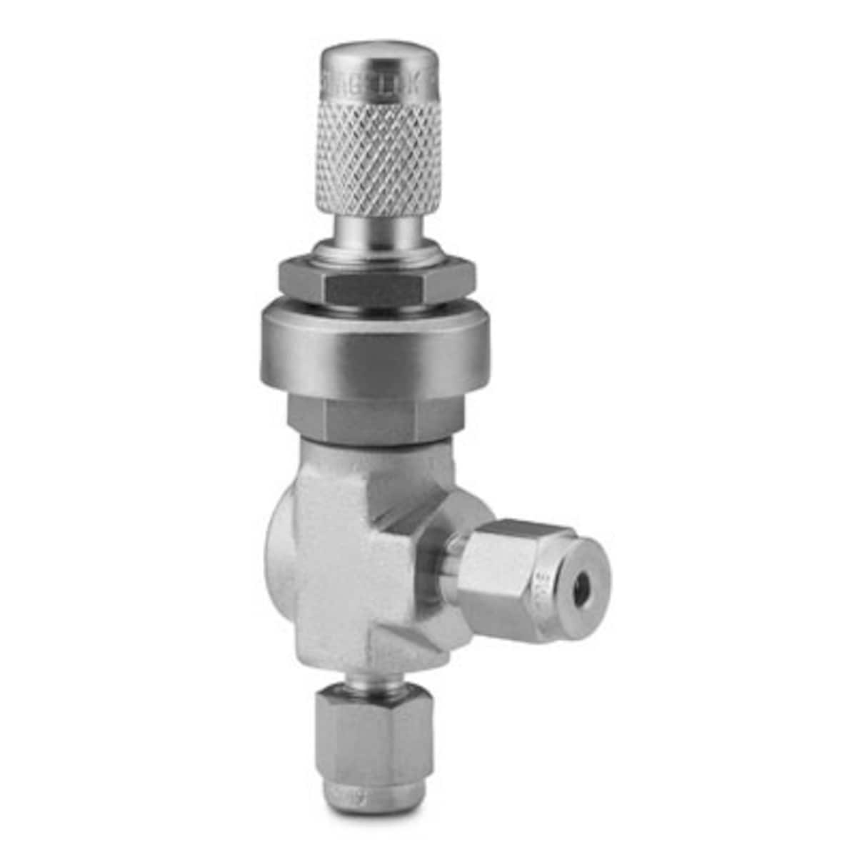 SWAGELOK/世伟洛克 不锈钢中流量角型计量阀，6 mm 世伟洛克卡套管接头 SS-6MA-MM