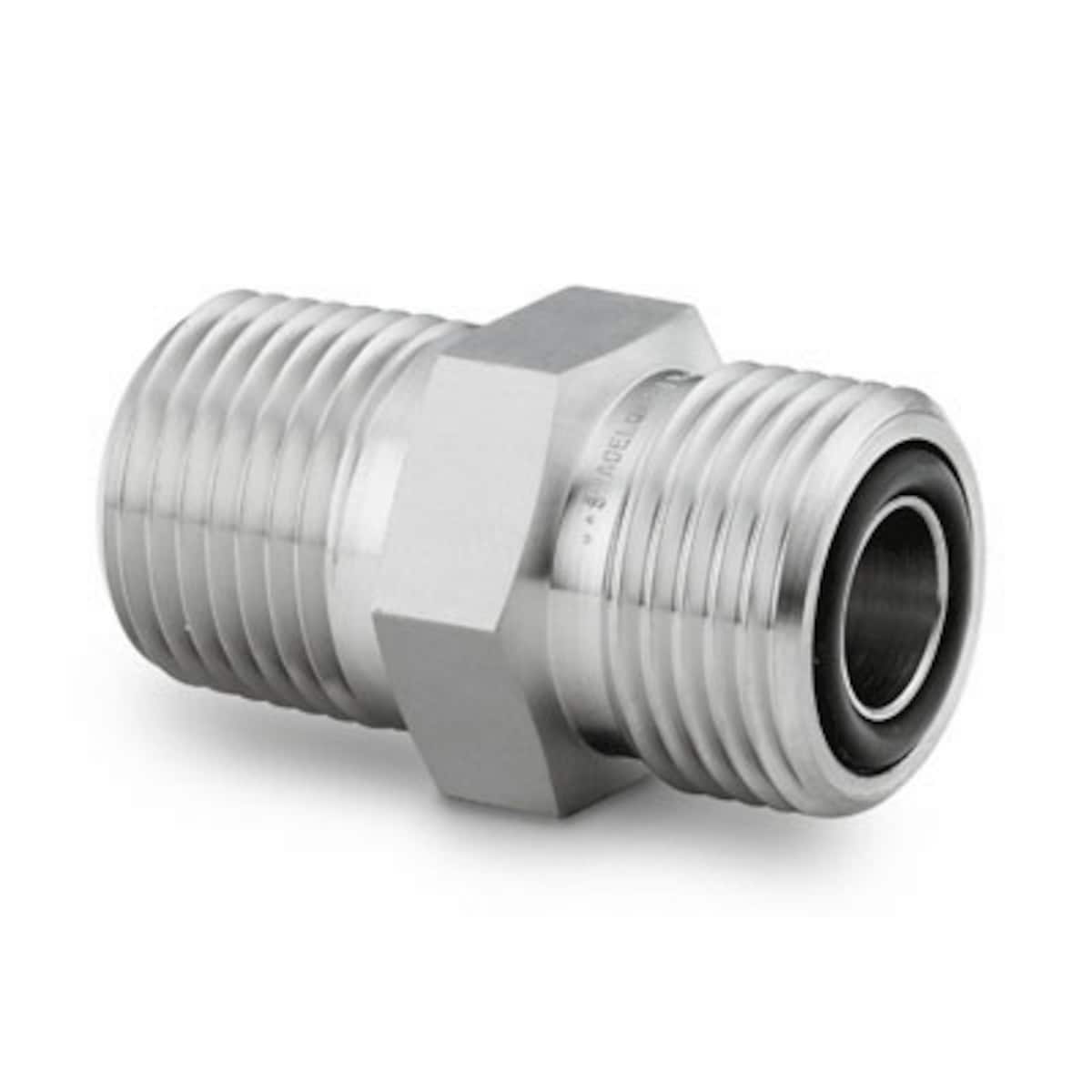 SWAGELOK/世伟洛克 不锈钢 VCO O 型圈面密封接头，外螺纹 SAE/MS 连接，1/2 in. VCO 接头 x 9/16-18 直螺纹 SS-8-VCO-1-6ST