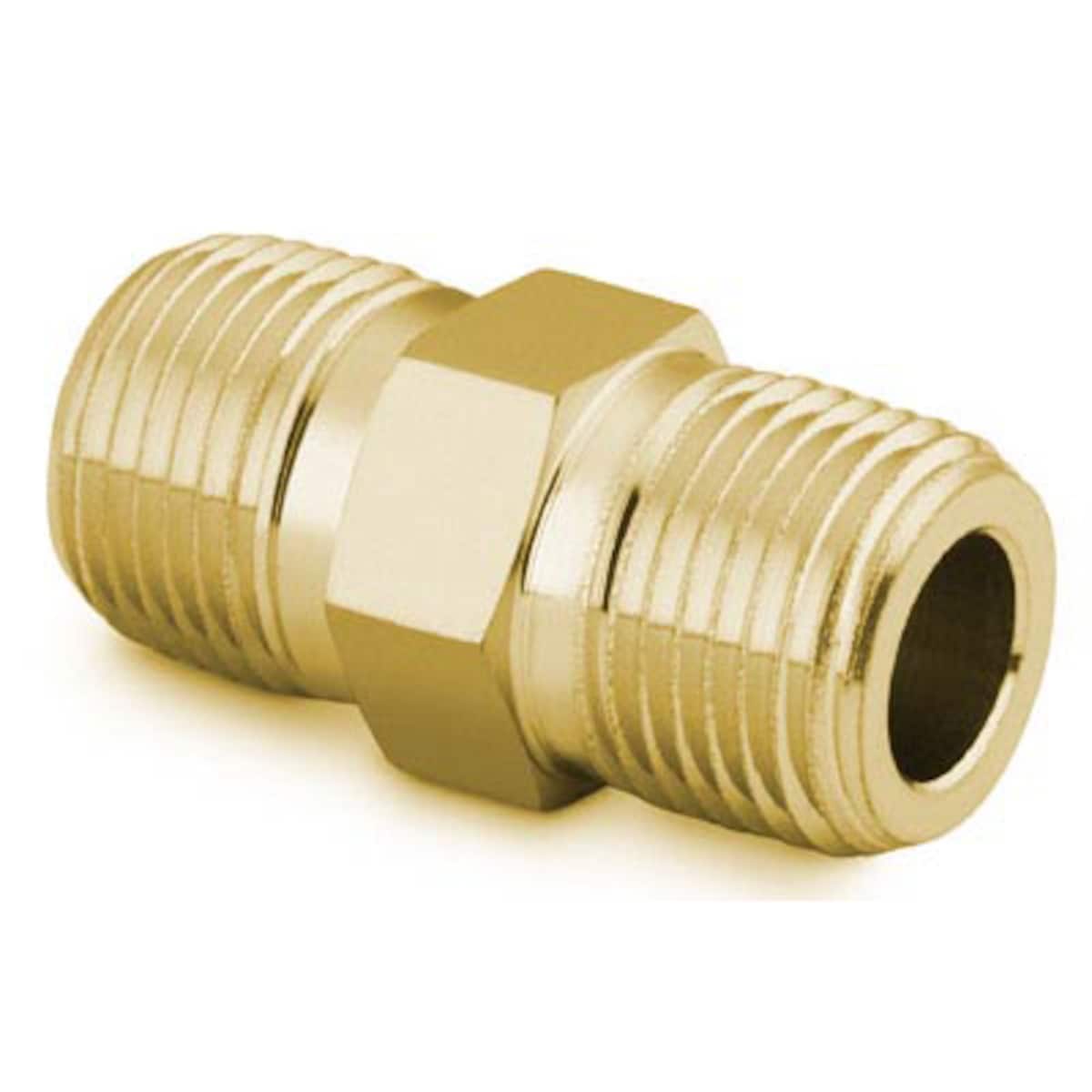 SWAGELOK/世伟洛克 黄铜公称管接头，六角外螺纹接头，1/4 in. 外螺纹 NPT B-4-HN