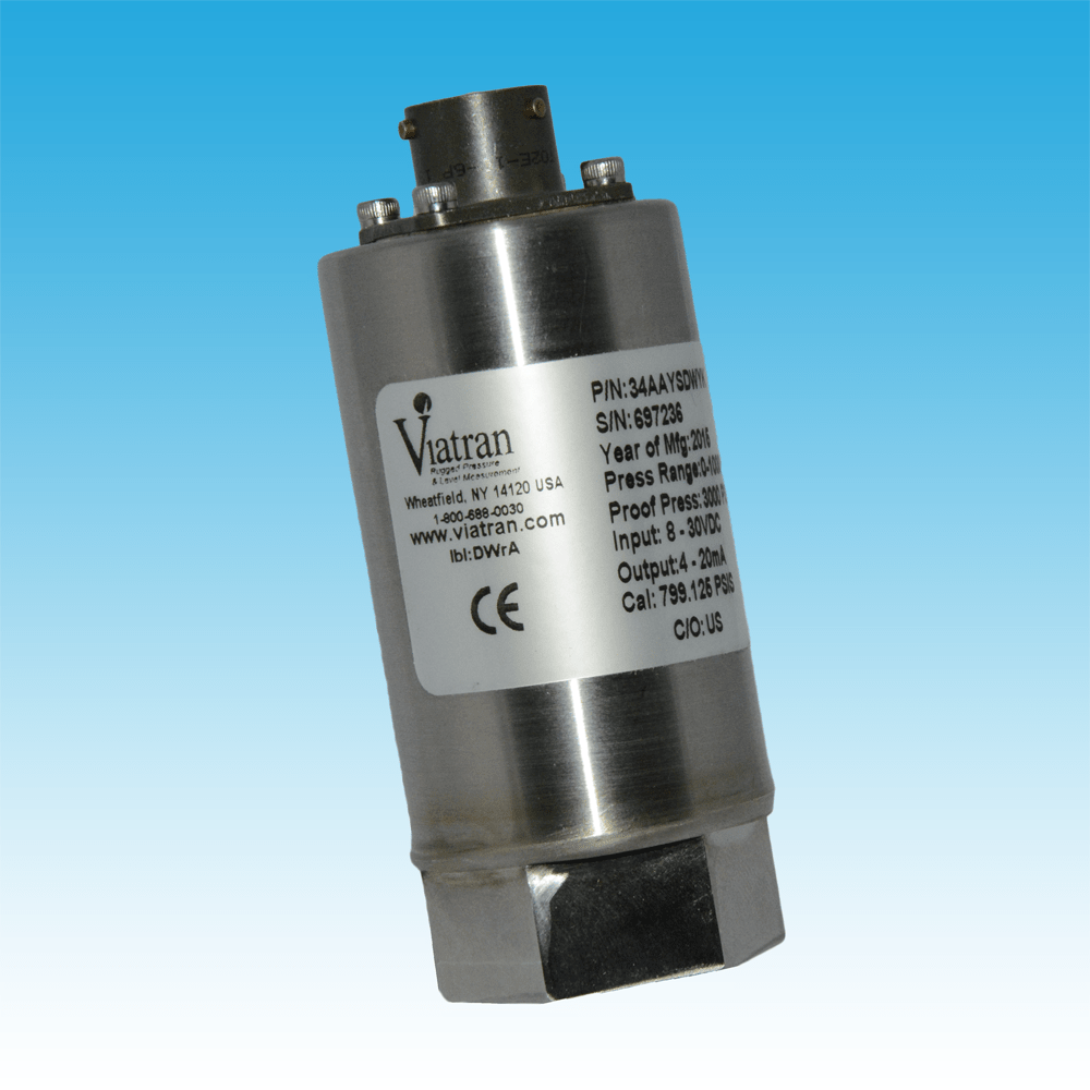 Viatran/威创 34A型压力变送器 34A型 4-20mA输出，3至5K psi，硅传感器