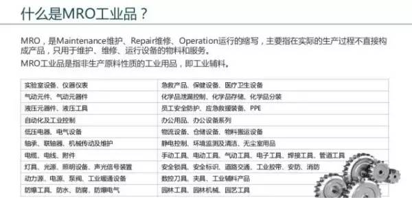 MRO工业品在中国发展迅猛是大势所趋