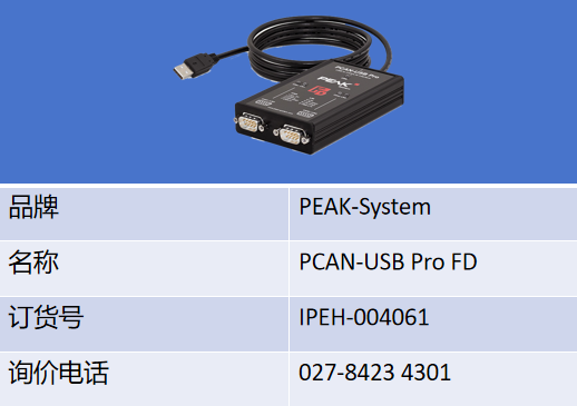 PEAK IPEH-004061轻松连接你的电脑到CAN FD和LIN网络！