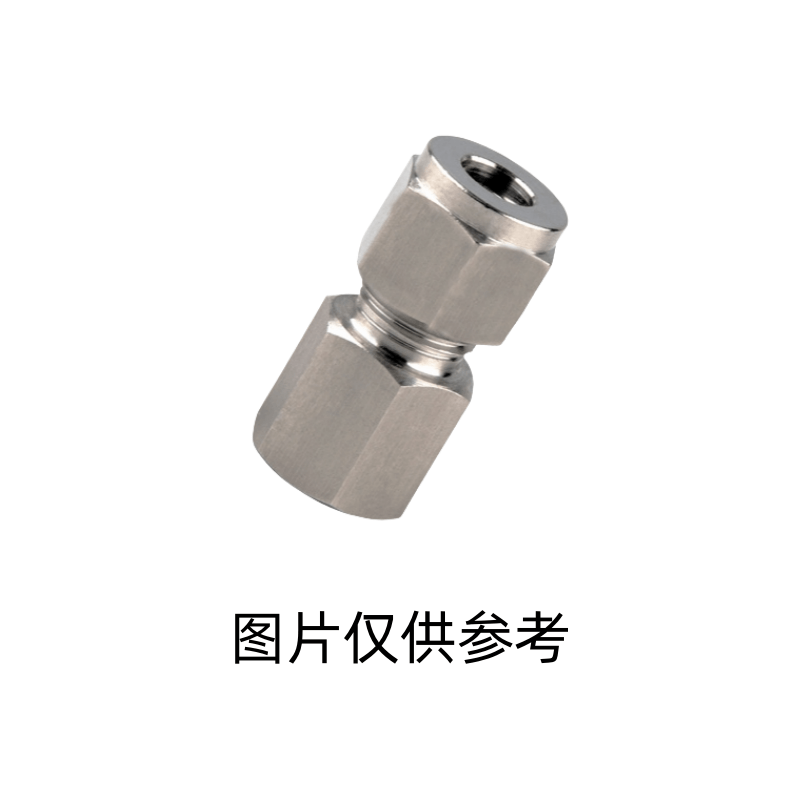 国产 304/316不锈钢内丝双卡套直通接头 内螺纹内牙仪表气源压力表铜管 内丝G1/8-φ1/2(12.7)