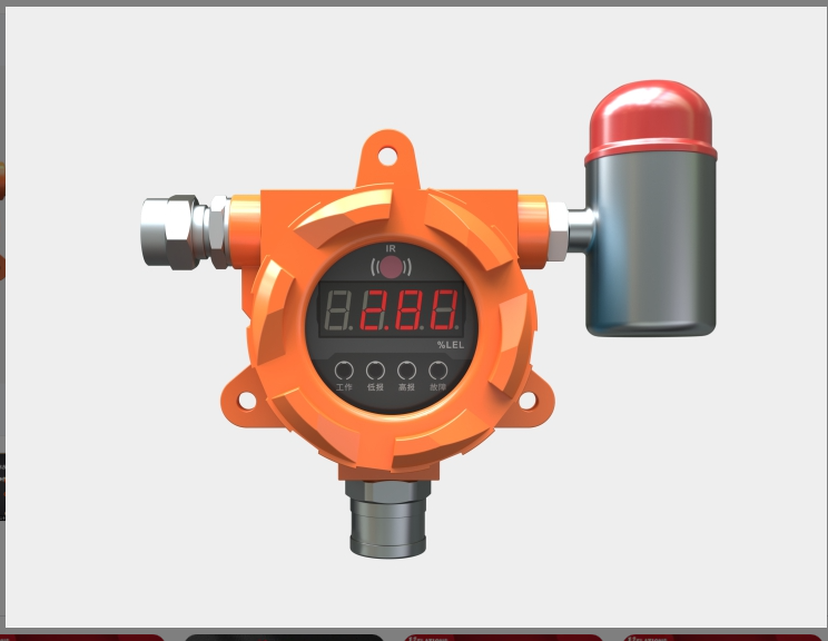 河南日立信 环境氧气报警器 RD2000A/08A21 氧气 (0-30) %vol   带声光报警灯  (4~20)mA三线制