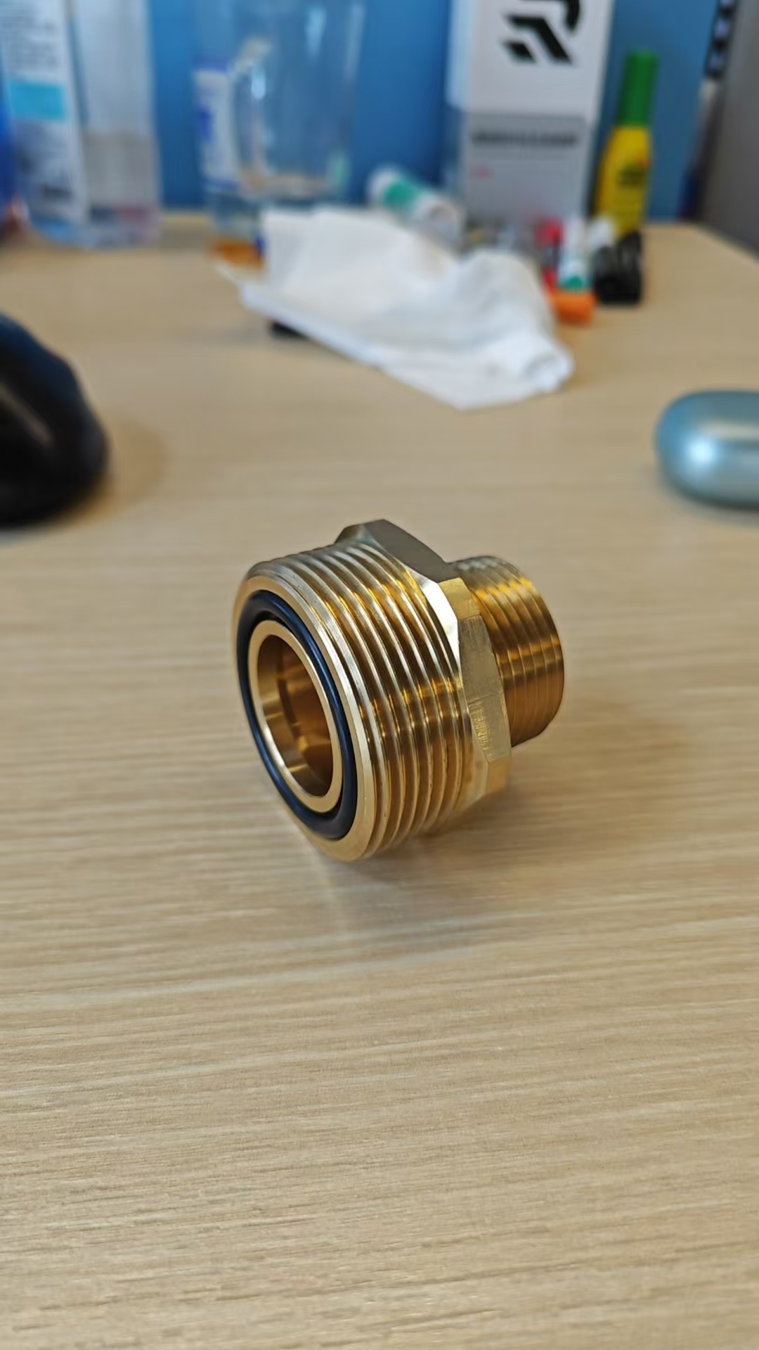 国产 外螺纹活接 3-PARTS-COUPLING DN25 X 1&quot; NPT-M AQUATHERM PP-R