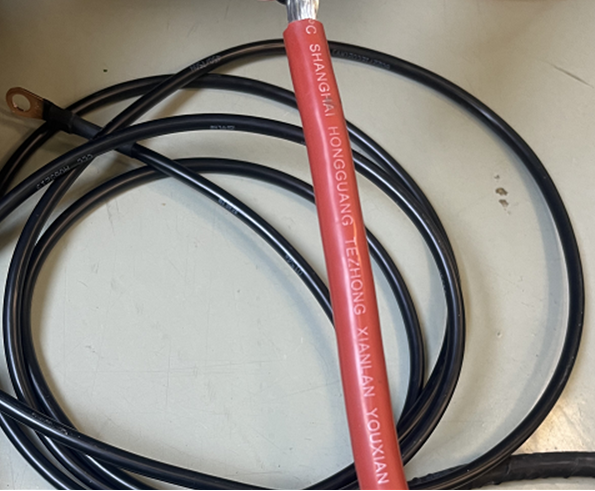 RTSY 阻燃线 Electric Cable (Black) 70mm² 6m 阻燃线，M10圆形端子两端加工，带热缩套管