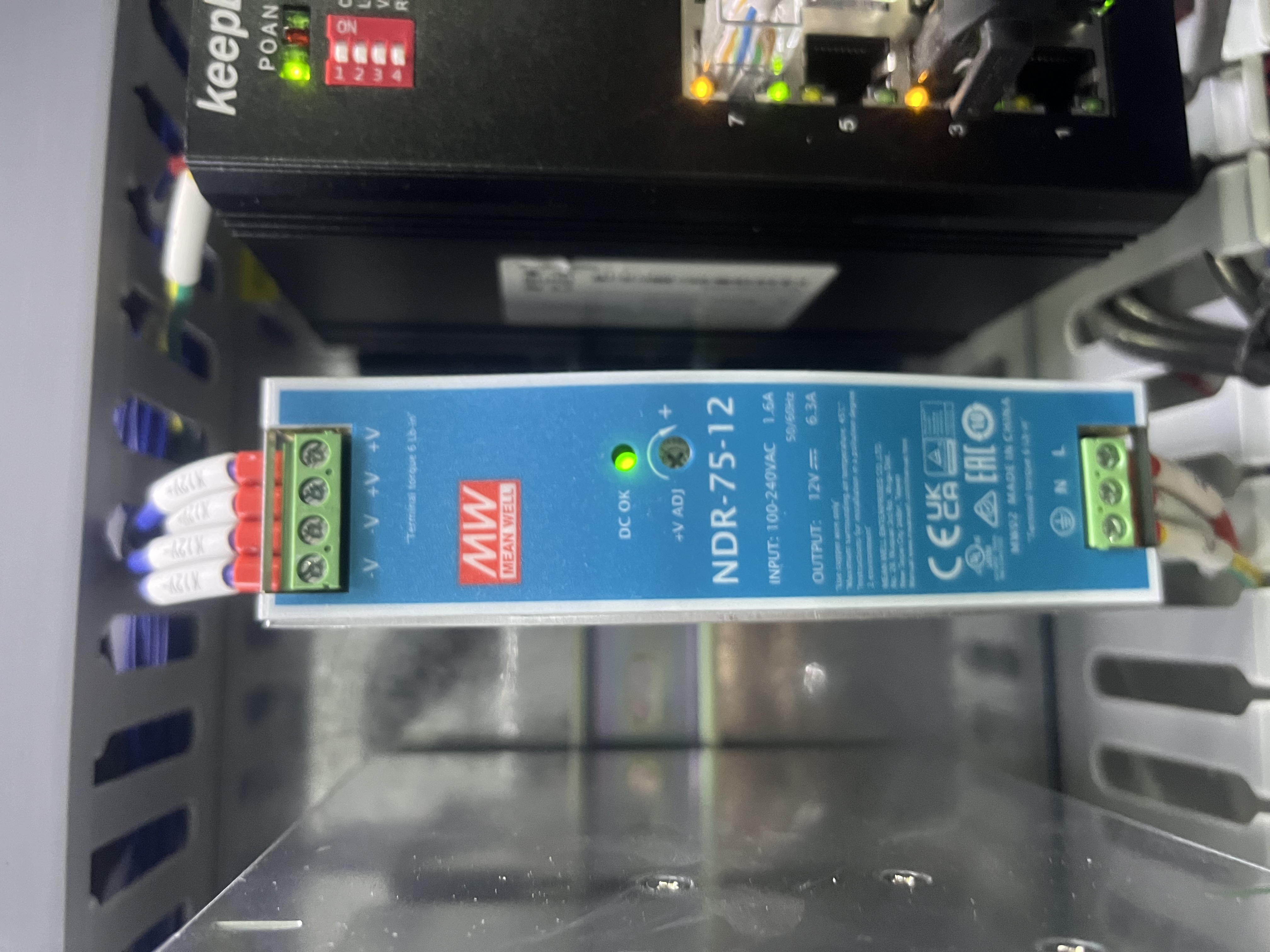 明纬 开关 NDR-75-12 INPUT: 90-264VAC