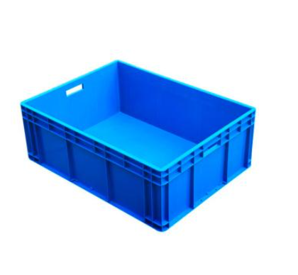 KINTEN 物料箱 蓝色带盖，600*400*230