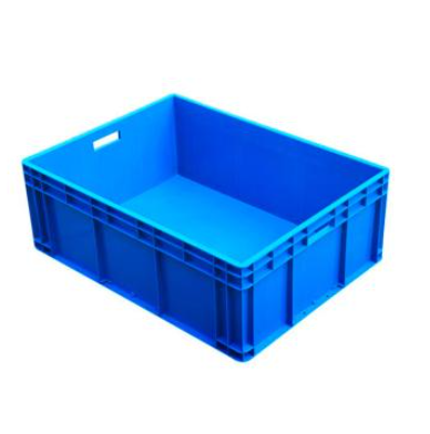 KINTEN 物料箱 蓝色带盖，600*400*340