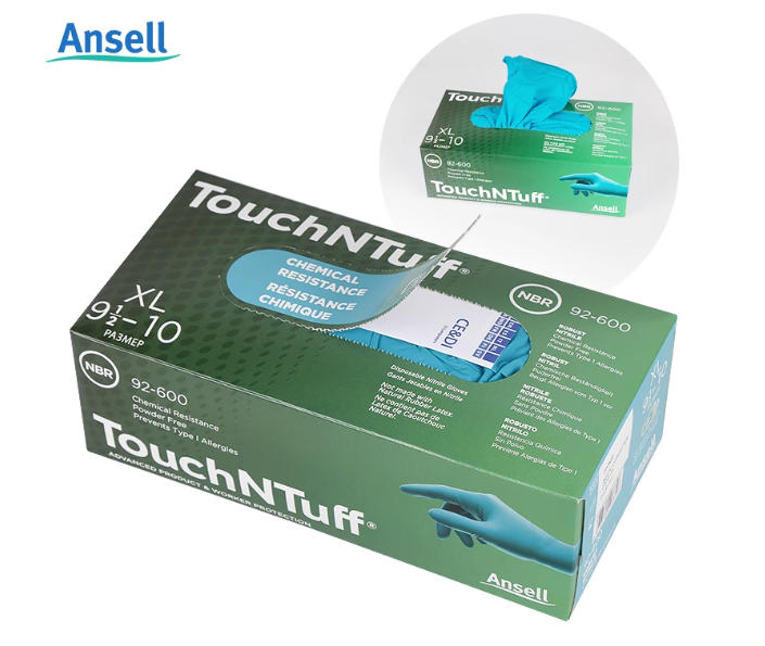 Ansell/安思尔 TouchNTuff一次性丁腈手套 92-600 M 无粉