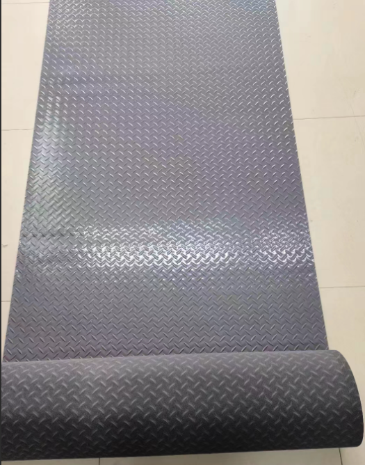 照彩 防滑耐磨PVC地垫 灰色平纹 500*500*7mm/照彩