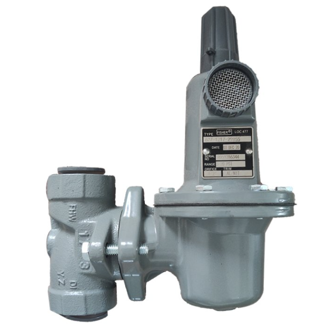 Fisher 减压阀 627H 安装接口1寸螺纹，调压范围140-250PSI