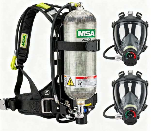 MSA/梅思安 AX2300自给式空气呼吸器 10240485 含G1面罩+6.8L碳纤维无瓶表气瓶