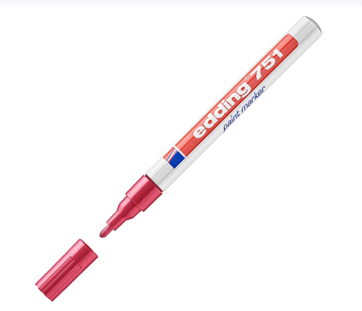 edding 油漆笔 edding751红色