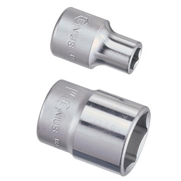 genius/天赋 3/8"(10mm)系列手动公制六角套筒3/8"*15mm*30mmL 323215