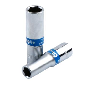长鹿 12.5mm系列蓝带加长6角公制套筒(Cr-V)30mm CL201230