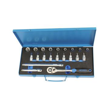 HAHNKOLB HAHN+KOLB 1/2"套筒扳手套装21件套，TX20-60，E-TX10-24mm 58574041