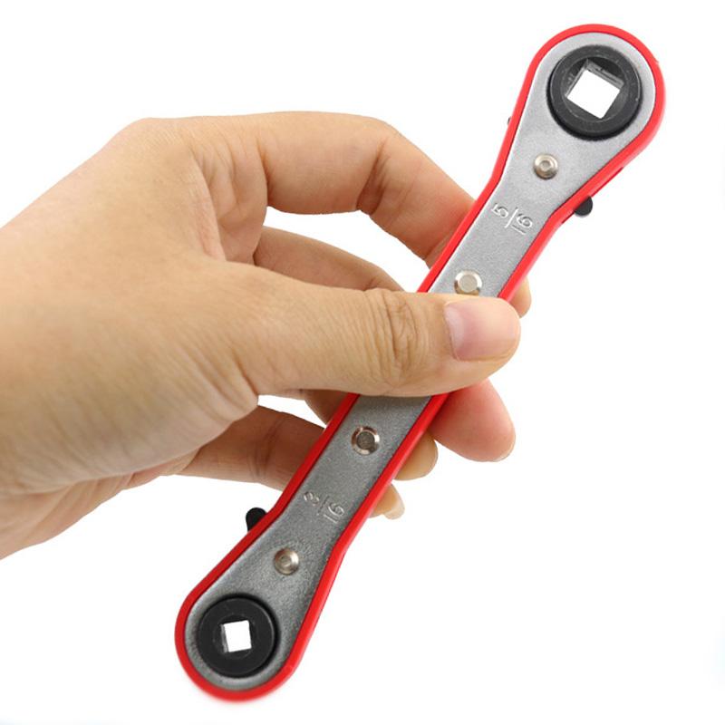 保拉 平型双头四方棘轮扳手1/4" 3/8" 3/16" 5/16" 8864