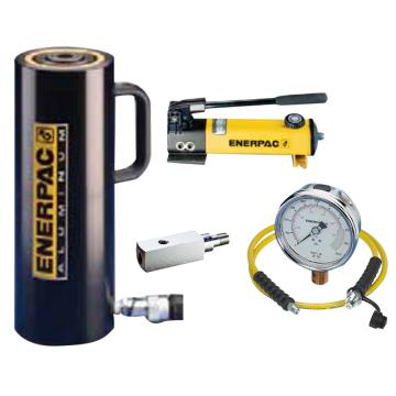 ENERPAC/恩派克 单作用铝制油缸套件（含油缸+泵+软管+表+表座），30ton 50mm RAC302+P392+HC7210+GP10S+GA2