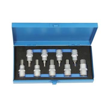 哈恩库博 HAHN+KOLB 1/2"六角套筒扳手套装9件套，六角套筒5-17mm 58682300