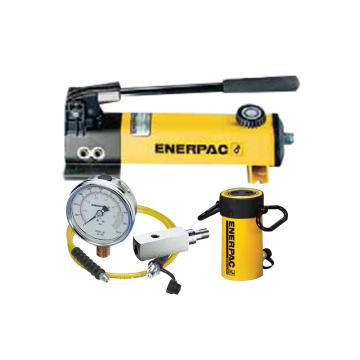 ENERPAC/恩派克 单作用液压缸套件（含油缸+手动泵+软管+压力表+表座），10ton 54mm RC102+P392+HC7210+GP10S+GA2