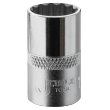 JETECH/捷科 1/2"系列十二角公制镜面套筒20mm，016820 SKD1/2-20