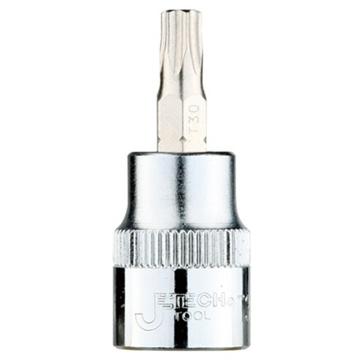 JETECH/捷科 3/8"系列梅花型旋具套筒（中心不带孔）T20，14120 SK3/8-T20