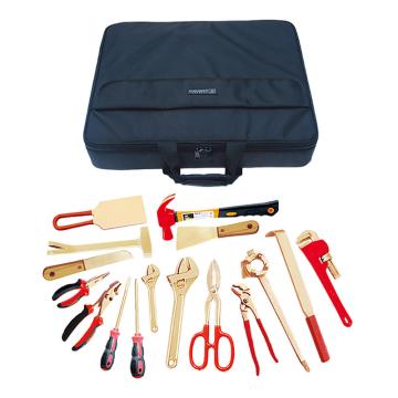 Raxwell 防爆16件套组合套装工具，铝青铜16pcs RTAK0054