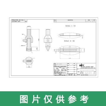 SPTsmallprecisiontools SPT 吸嘴1059D-17.48-W-RT-4.00-0.70 H=2.70*0.30 DD-PUT-1704-S1